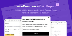WooCommerce Cart Popup – For Cart Abandonment Recovery