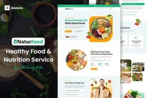 Naturfood – Healthy Food & Nutrition Specialist Elementor Template Kit