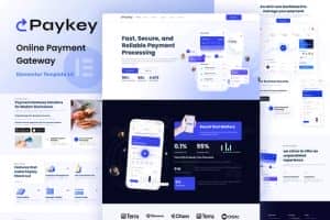 Paykey – Online Payment Gateway Elementor Template Kit