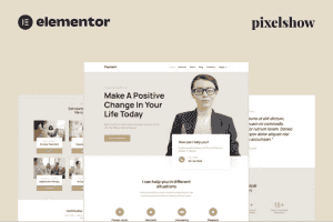 Psycoach – Life Coach & Psychologist Elementor Pro Full Site Kit