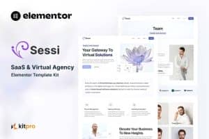 Sessi – Saas & Virtual Agency Elementor Template Kit