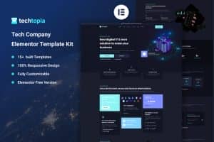 TechTopia – Tech Company Elementor Template Kit