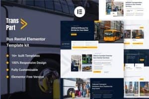 Transpart – Bus Charter Service & Rental Elementor Template Kit