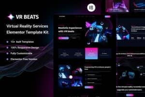 VR Beat – Virtual Reality Services Elementor Template Kit