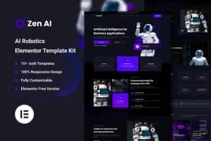 ZenAI – AI & Robotics Elementor Template Kit