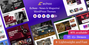 Echoo – News Magazine WordPress Theme + RTL