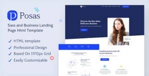 Posas – Saas Software Landing Page Template