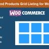 Categories and Products Grid Listing for WooCommerce