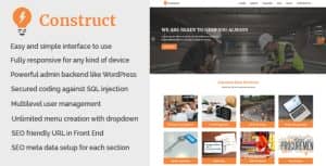 Construct – Building and Construction Website CMS