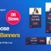 Multi-Purpose Banners HTML5 D59 Ad – GWD & PSD