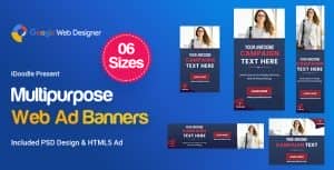 Multi-Purpose Banners HTML5 D59 Ad – GWD & PSD