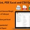 MySQL – Print, PDF, Excel and CSV Export Tools