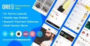 Oreo Fashion – Full React Native App for Woocommerce