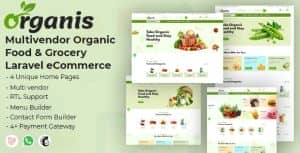 Organis – Multivendor Organic Food & Grocery Laravel eCommerce