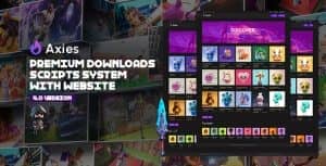 Axies – Premium Downloads Scripts System with Website