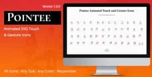 Pointee Animated Touch and Gesture Icons