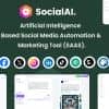 SocialAI – Artificial Intelligence Based Social Media Automation & Marketing Tool (SAAS)