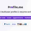 Profile.me – Saas Multiuser Profile Resume & Vcard Script