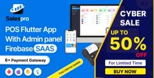 SalesPro Saas – POS Inventory Management POS Software flutter App+Admin