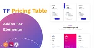 Pricing Table addon – widget for Elementor