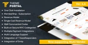 Theme portal multi-vendor eCommerce marketplace – sell digital products, themes, plugins, php script