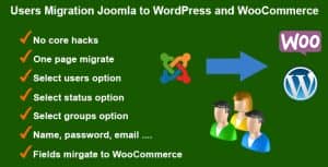 Users Migration Joomla to WordPress and WooCommerce