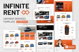 Infiniterent – Car Rental Elementor Template Kit