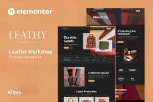 Leathy – Leather Workshop Elementor Template Kit