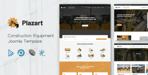 Plazart – Construction Equipment Joomla 5 Template