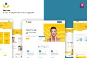 Becare – Beauty Clinic Elementor Template Kit