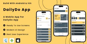 DailyDo App – Online Daily Task Manager App Flutter | Android | iOS Mobile App Template
