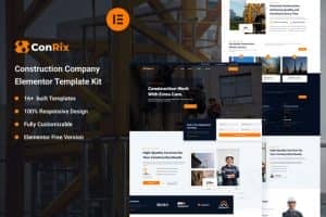 Conrix – Construction Company Elementor Template Kit