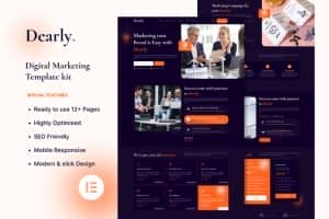 Dearly – Digital Marketing Agency Elementor Template Kit