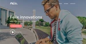 Felix. – Startup Landing Page WordPress Theme