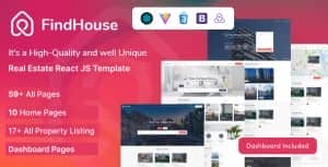 FindHouse – Real Estate React JS Template