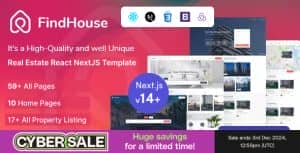 FindHouse – Real Estate React NextJS Template