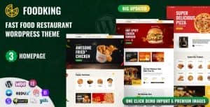 Foodking – Fast Food Restaurant WordPress Theme