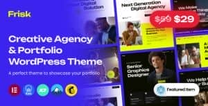 Frisk – Creative Agency & Portfolio WordPress Theme