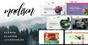 Madison – Flowers, Plant, Beauty, Gardening tools, Food store, Nursery Shopify Theme
