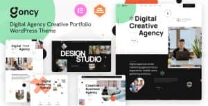 Goncy – Digital Agency & Creative Portfolio WordPress Elementor Theme