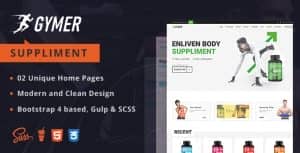 Gymer – Health & fitness medicine ecommerce html template