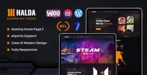 Halda – eSports and Gaming NFT WordPress Theme