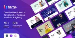 Harry – Personal Portfolio & Agency React Next js Template
