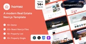 Homez – Real Estate React NextJS Template