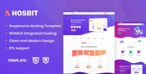 Hosbit – WHMCS & Hosting HTML5 Template