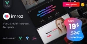 Imroz – Vue Js Agency & Portfolio Vue Js Template