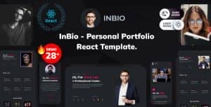 InBio – Personal Portfolio Gatsby.js Template