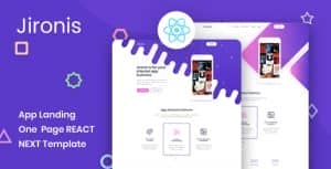 Jironis – React Next App Landing Page Template