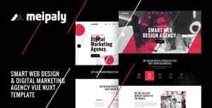 Meipaly – Vue Nuxt Digital Services Agency Template