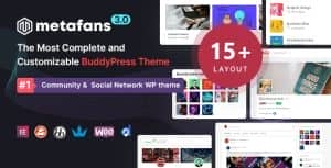 MetaFans – Community & Social Network BuddyPress Theme